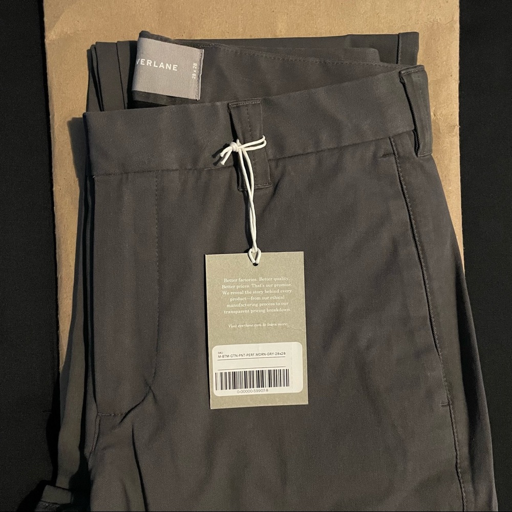 Everlane Modern Fit Performance Chino, Slate Grey, 28 x 28 - Picture 7 of 16